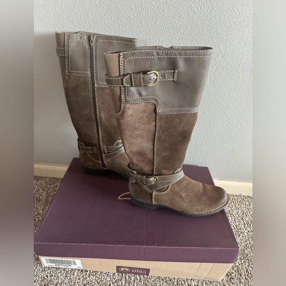 Clark’s Suede knee high boots